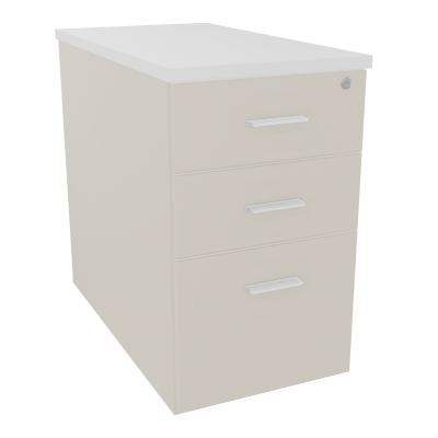 EXTENSION SUR CAISSON HAUTEUR P80XL43,2 cm - 3 TIROIRS DONT 1DS TOP EP25MM N5 MG SO