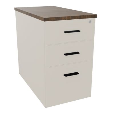 EXTENSION SUR CAISSON HAUTEUR P80XL43,2 cm - 3 TIROIRS DONT 1DS TOP EP25MM N5 N6 SG
