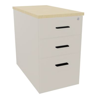 EXTENSION SUR CAISSON HAUTEUR P80XL43,2 cm - 3 TIROIRS DONT 1DS TOP EP25MM N5 N8 SG
