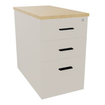 EXTENSION SUR CAISSON HAUTEUR P80XL43,2 cm - 3 TIROIRS DONT 1DS TOP EP25MM N5 R1 SG
