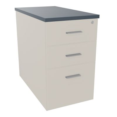 EXTENSION SUR CAISSON HAUTEUR P80XL43,2 cm - 3 TIROIRS DONT 1DS TOP EP25MM N5 R6 SB