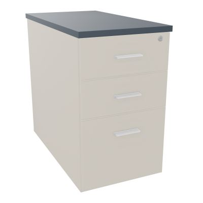 EXTENSION SUR CAISSON HAUTEUR P80XL43,2 cm - 3 TIROIRS DONT 1DS TOP EP25MM N5 R6 SO