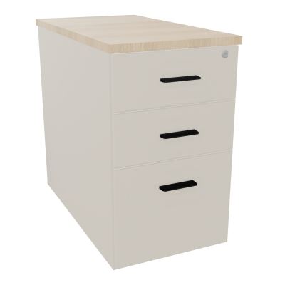 EXTENSION SUR CAISSON HAUTEUR P80XL43,2 cm - 3 TIROIRS DONT 1DS TOP EP25MM N5 RZ SG