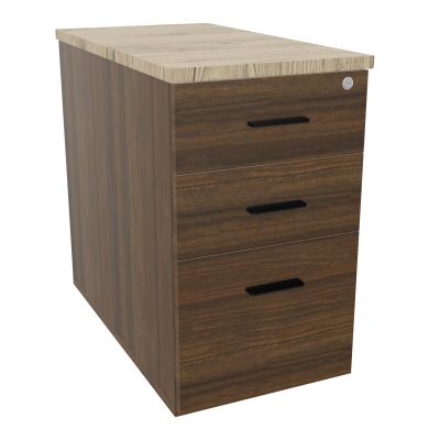 EXTENSION SUR CAISSON HAUTEUR P80XL43,2 cm - 3 TIROIRS DONT 1DS TOP EP25MM N6 R3 SG