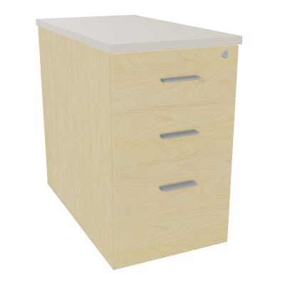 EXTENSION SUR CAISSON HAUTEUR P80XL43,2 cm - 3 TIROIRS DONT 1DS TOP EP25MM N8 N5 SB