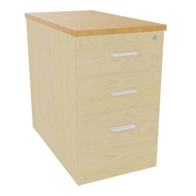EXTENSION SUR CAISSON HAUTEUR P80XL43,2 cm - 3 TIROIRS DONT 1DS TOP EP25MM N8 R5 SO