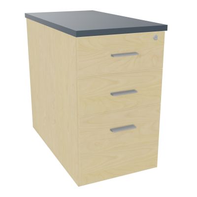 EXTENSION SUR CAISSON HAUTEUR P80XL43,2 cm - 3 TIROIRS DONT 1DS TOP EP25MM N8 R6 SB
