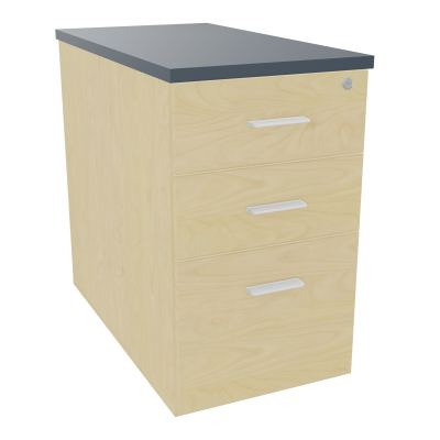 EXTENSION SUR CAISSON HAUTEUR P80XL43,2 cm - 3 TIROIRS DONT 1DS TOP EP25MM N8 R6 SO