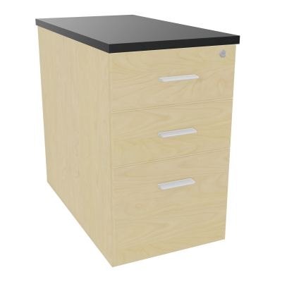 EXTENSION SUR CAISSON HAUTEUR P80XL43,2 cm - 3 TIROIRS DONT 1DS TOP EP25MM N8 R9 SO
