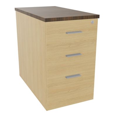 EXTENSION SUR CAISSON HAUTEUR P80XL43,2 cm - 3 TIROIRS DONT 1DS TOP EP25MM R1 N6 SB