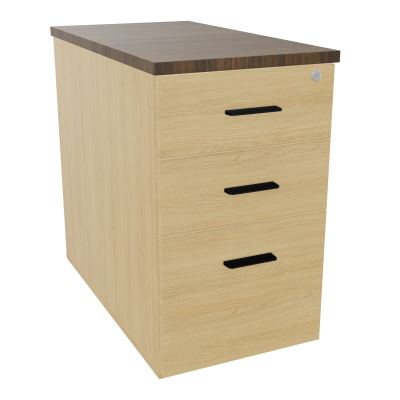 EXTENSION SUR CAISSON HAUTEUR P80XL43,2 cm - 3 TIROIRS DONT 1DS TOP EP25MM R1 N6 SG