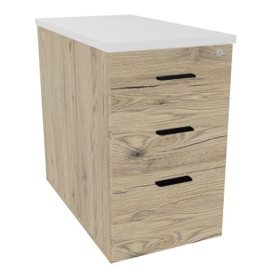 EXTENSION SUR CAISSON HAUTEURP80XL43,2 cm - 3 TIROIRS DONT 1DS TOP EP25MM R3 MG SG