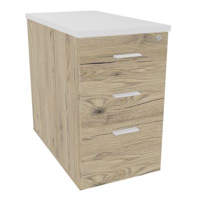 EXTENSION SUR CAISSON HAUTEURP80XL43,2 cm - 3 TIROIRS DONT 1DS TOP EP25MM R3 MG SO