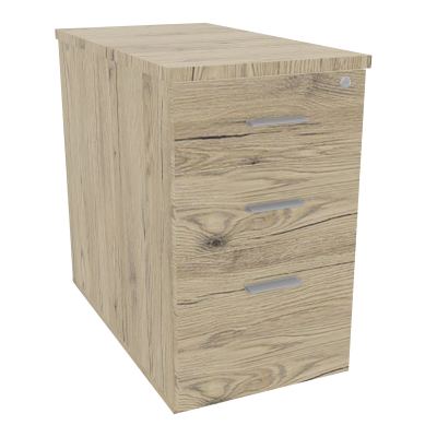 EXTENSION SUR CAISSON HAUTEURP80XL43,2 cm - 3 TIROIRS DONT 1DS TOP EP25MM R3 R3 SB