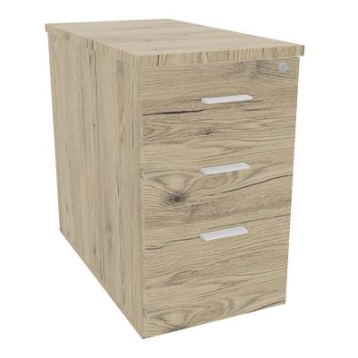 EXTENSION SUR CAISSON HAUTEURP80XL43,2 cm - 3 TIROIRS DONT 1DS TOP EP25MM R3 R3 SO