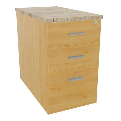 EXTENSION SUR CAISSON HAUTEUR P80XL43,2 cm - 3 TIROIRS DONT 1DS TOP EP25MM R5 R3 SB