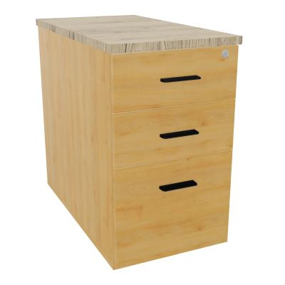EXTENSION SUR CAISSON HAUTEUR P80XL43,2 cm - 3 TIROIRS DONT 1DS TOP EP25MM R5 R3 SG
