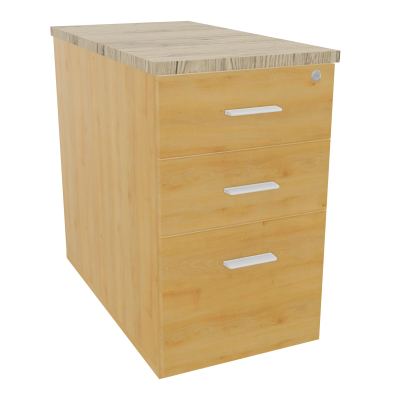 EXTENSION SUR CAISSON HAUTEUR P80XL43,2 cm - 3 TIROIRS DONT 1DS TOP EP25MM R5 R3 SO