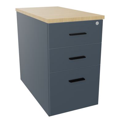EXTENSION SUR CAISSON HAUTEUR P80XL43,2 cm - 3 TIROIRS DONT 1DS TOP EP25MM R6 R1 SG