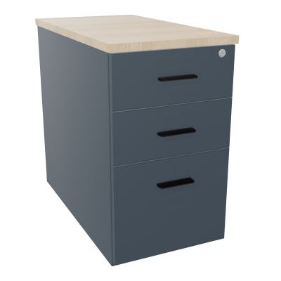 EXTENSION SUR CAISSON HAUTEUR P80XL43,2 cm - 3 TIROIRS DONT 1DS TOP EP25MM R6 RZ SG