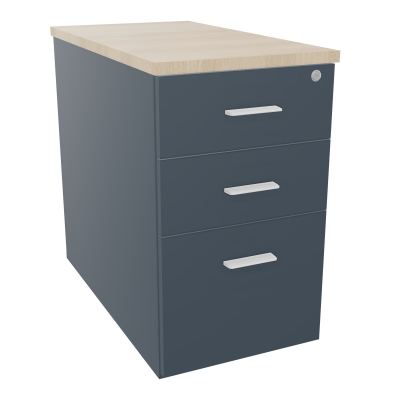 EXTENSION SUR CAISSON HAUTEUR P80XL43,2 cm - 3 TIROIRS DONT 1DS TOP EP25MM R6 RZ SO