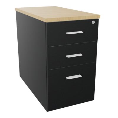 EXTENSION SUR CAISSON HAUTEUR P80XL43,2 cm - 3 TIROIRS DONT 1DS TOP EP25MM R9 R1 SO