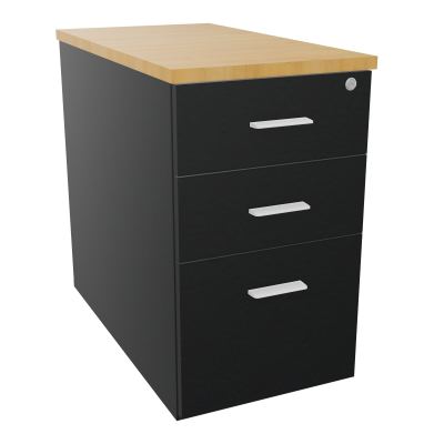 EXTENSION SUR CAISSON HAUTEUR P80XL43,2 cm - 3 TIROIRS DONT 1DS TOP EP25MM R9 R5 SO