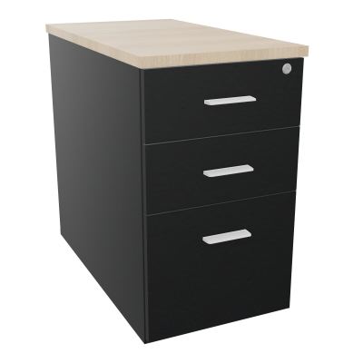 EXTENSION SUR CAISSON HAUTEUR P80XL43,2 cm - 3 TIROIRS DONT 1DS TOP EP25MM R9 RZ SO
