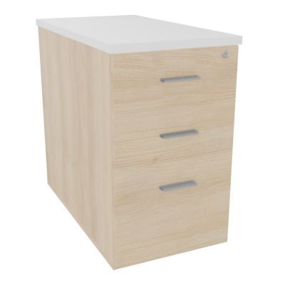 EXTENSION SUR CAISSON HAUTEUR P80XL43,2 cm - 3 TIROIRS DONT 1DS TOP EP25MM RZ MG SB