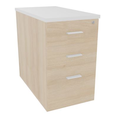 EXTENSION SUR CAISSON HAUTEUR P80XL43,2 cm - 3 TIROIRS DONT 1DS TOP EP25MM RZ MG SO
