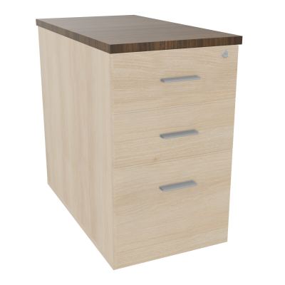 EXTENSION SUR CAISSON HAUTEUR P80XL43,2 cm - 3 TIROIRS DONT 1DS TOP EP25MM RZ N6 SB