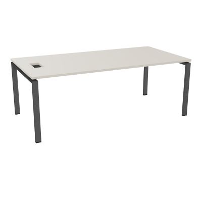 RIO BUREAU RECT. L200XP100CMPERCE TRAPPE LATERALE + GOULOTTEL30  N5 SC