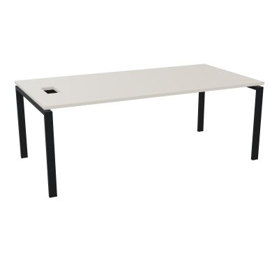 RIO BUREAU RECT. L200XP100CMPERCE TRAPPE LATERALE + GOULOTTEL30  N5 ZP