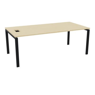RIO BUREAU RECT. L200XP100CMPERCE TRAPPE LATERALE + GOULOTTEL30  N8 ZP