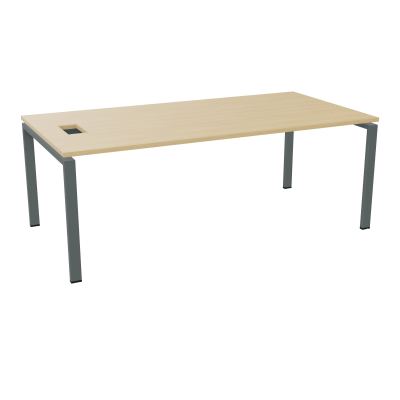 RIO BUREAU RECT. L200XP100CMPERCE TRAPPE LATERALE + GOULOTTEL30  R1 SU