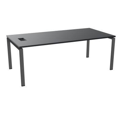 RIO BUREAU RECT. L200XP100CMPERCE TRAPPE LATERALE + GOULOTTEL30  R9 SC