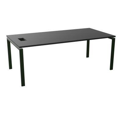 RIO BUREAU RECT. L200XP100CMPERCE TRAPPE LATERALE + GOULOTTEL30  RK ST