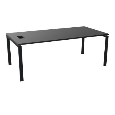 RIO BUREAU RECT. L200XP100CMPERCE TRAPPE LATERALE + GOULOTTEL30  RK ZP