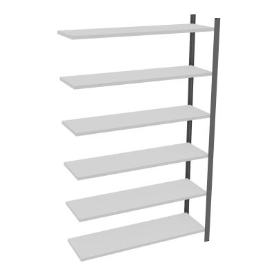 RAYONNAGE H200XL120CM - 6 TAB- PEINT - ELEMENT SUIVANT
