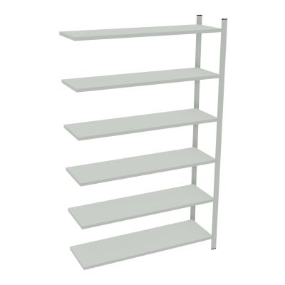 RAYONNAGE H200XL120CM - 6 TAB- GALVANISE - ELEMENT SUIVANT