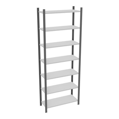 RAYONNAGE H250XL90CM - 7 TAB -PEINT - ELEMENT DEPART