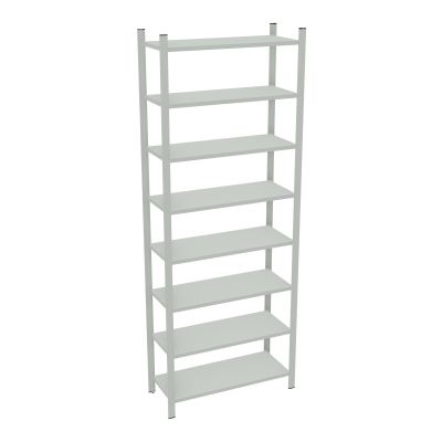 RAYONNAGE H250XL90CM - 8 TAB -GALVANISE - ELEMENT DEPART