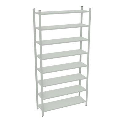 RAYONNAGE H250XL120CM - 8 TAB- GALVANISE - ELEMENT DEPART