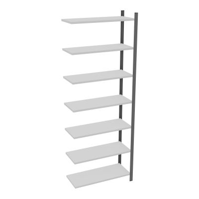 RAYONNAGE H250XL90CM - 7 TAB -PEINT - ELEMENT SUIVANT