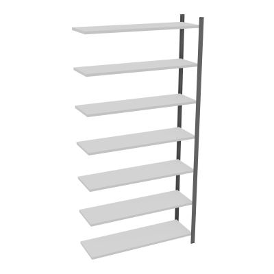 RAYONNAGE H250XL120CM - 7 TAB- PEINT - ELEMENT SUIVANT