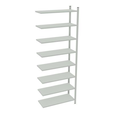RAYONNAGE H250XL90CM - 8 TAB -GALVANISE - ELEMENT SUIVANT