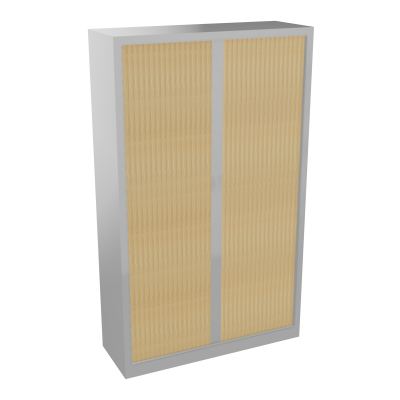 ARMOIRE À RIDEAUX H. 198 X L.120 X P. 43 CM - EQUIPEE DE 4 TABLETTES + 1