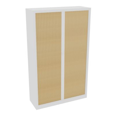 ARMOIRE À RIDEAUX H. 198 X L.120 X P. 43 CM - EQUIPEE DE 4 TABLETTES + 1