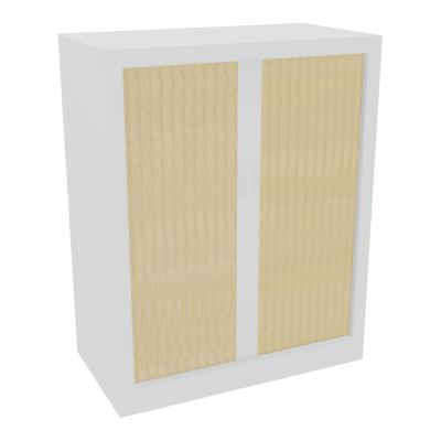 ARMOIRE À RIDEAUX H. 100 X L. 80 X P. 43 CM  - EQUIPEE DE 2 TABLETTES