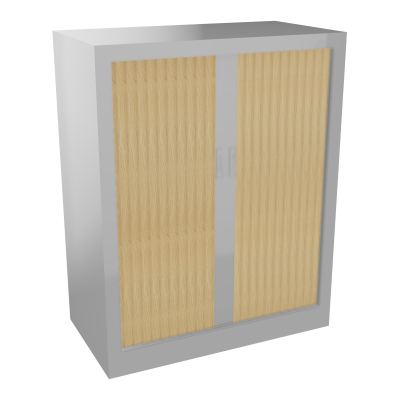 ARMOIRE À RIDEAUX H. 100 X L. 80 X P. 43 CM  - EQUIPEE DE 2 TABLETTES